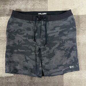 Pelagic Mens Camo Deep Drop Camo Shorts High Performance Size 38 Fishing